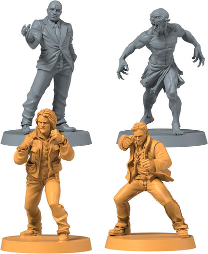 CMON Zombicide Supernatural Character Pack #1 - Sam, Dean, Alpha Vampire, Wendigo - Unleash Hellish Action! Cooperative Board Game for Ages 14+, 1-6 Players, 60 Minute Playtime, Made