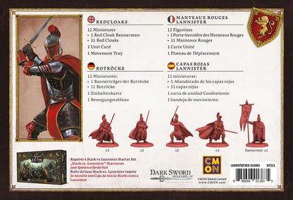 CMON A Song of Ice & Fire – Red Rocks | Expansion | Tabletop | 2 Players | From 14+ Years | 45+ Minutes | German | Multilingual Red skirts 3. Lennister Erweiterung