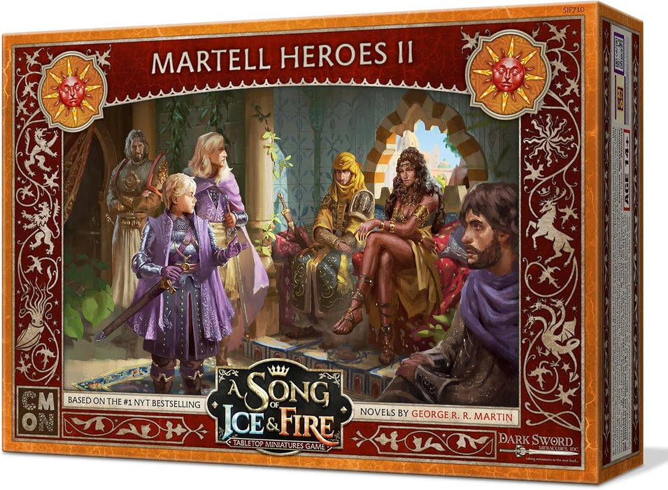 A Song of Ice and Fire Tabletop Miniatures Game Martell Heroes Set 2 | Strategy Game for Teens and Adults | Ages 14+ | 2+ Players | Average Playtime 45-60 Minutes | Made by CMON