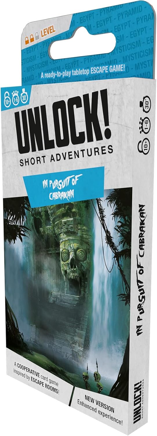 Space Cowboys Unlock! Short Adventures 5: in Pusuit of Cabrakan - Immersive Escape Room Card Game for Kids and Adults, Ages 10+, 1-6 Players, 30 Minute Playtime, Made