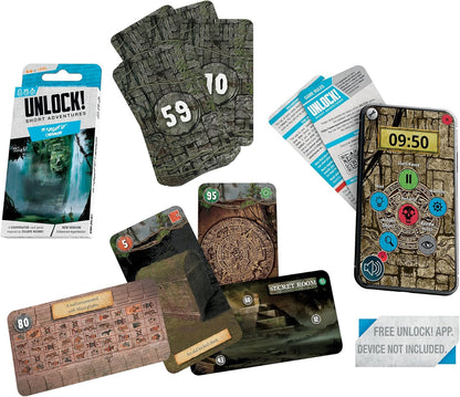 Space Cowboys Unlock! Short Adventures 5: in Pusuit of Cabrakan - Immersive Escape Room Card Game for Kids and Adults, Ages 10+, 1-6 Players, 30 Minute Playtime, Made