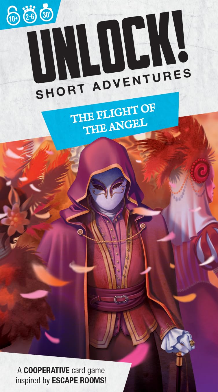 Space Cowboys Unlock! Short Adventures 3: The Flight of The Angel - Immersive Escape Room Card Game for Kids and Adults, Ages 10+, 1-6 Players, 30 Minute Playtime, Made