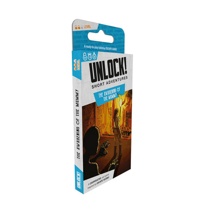 Space Cowboys Unlock! Short Adventures 2: The Awakening of The Mummy - Immersive Escape Room Card Game for Kids and Adults, Ages 10+, 1-6 Players, 30 Minute Playtime, Made
