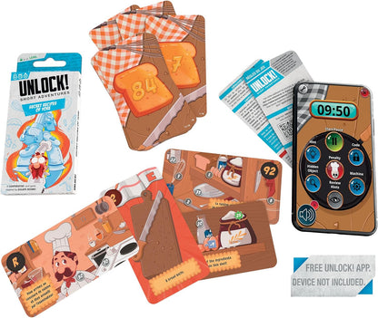 Space Cowboys Unlock! Short Adventures 1: Secret Recipes of Yore - Immersive Escape Room Card Game for Kids and Adults, Ages 10+, 1-6 Players, 30 Minute Playtime, Made