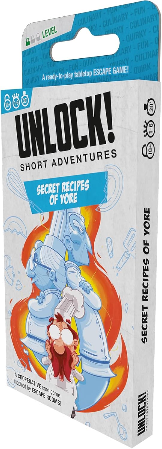 Space Cowboys Unlock! Short Adventures 1: Secret Recipes of Yore - Immersive Escape Room Card Game for Kids and Adults, Ages 10+, 1-6 Players, 30 Minute Playtime, Made