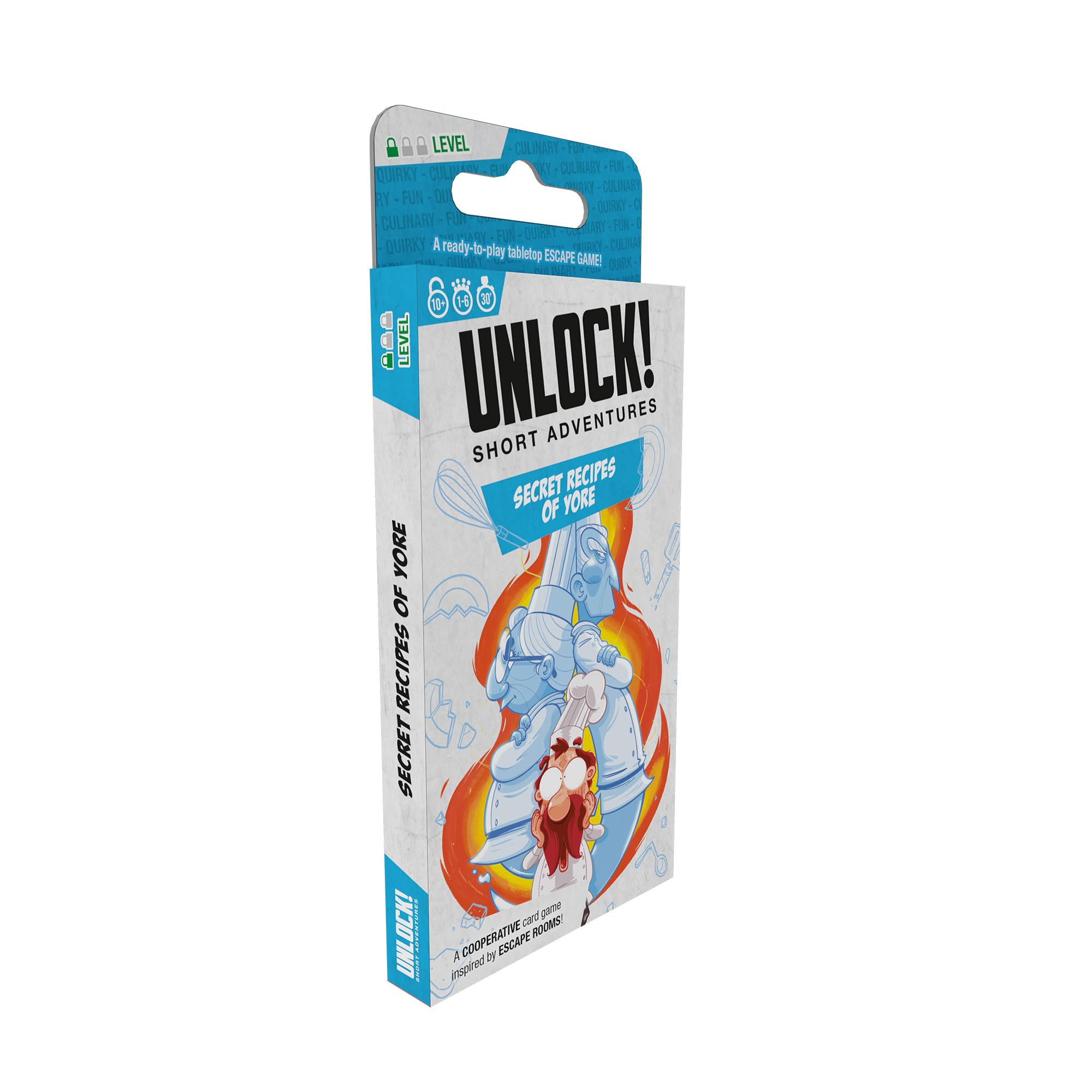 Space Cowboys Unlock! Short Adventures 1: Secret Recipes of Yore - Immersive Escape Room Card Game for Kids and Adults, Ages 10+, 1-6 Players, 30 Minute Playtime, Made