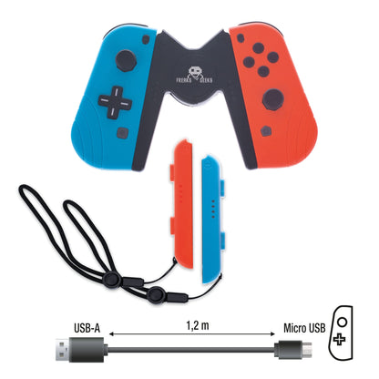 FREAKS SWITCH Joy-Con Bluetooth Duo Pro Pack Blu/Rosso V2