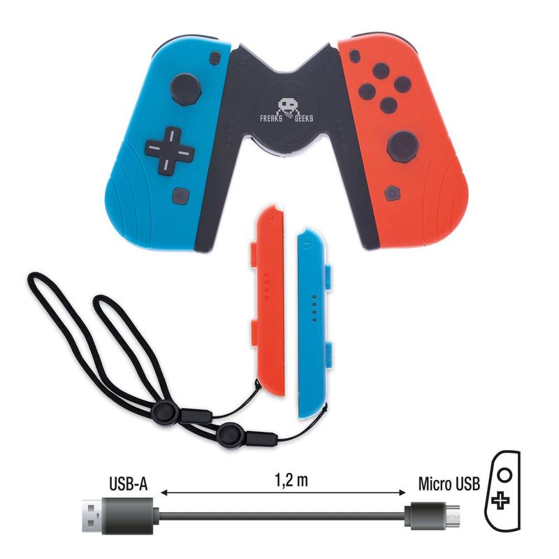 FREAKS SWITCH Joy-Con Bluetooth Duo Pro Pack Blu/Rosso V2