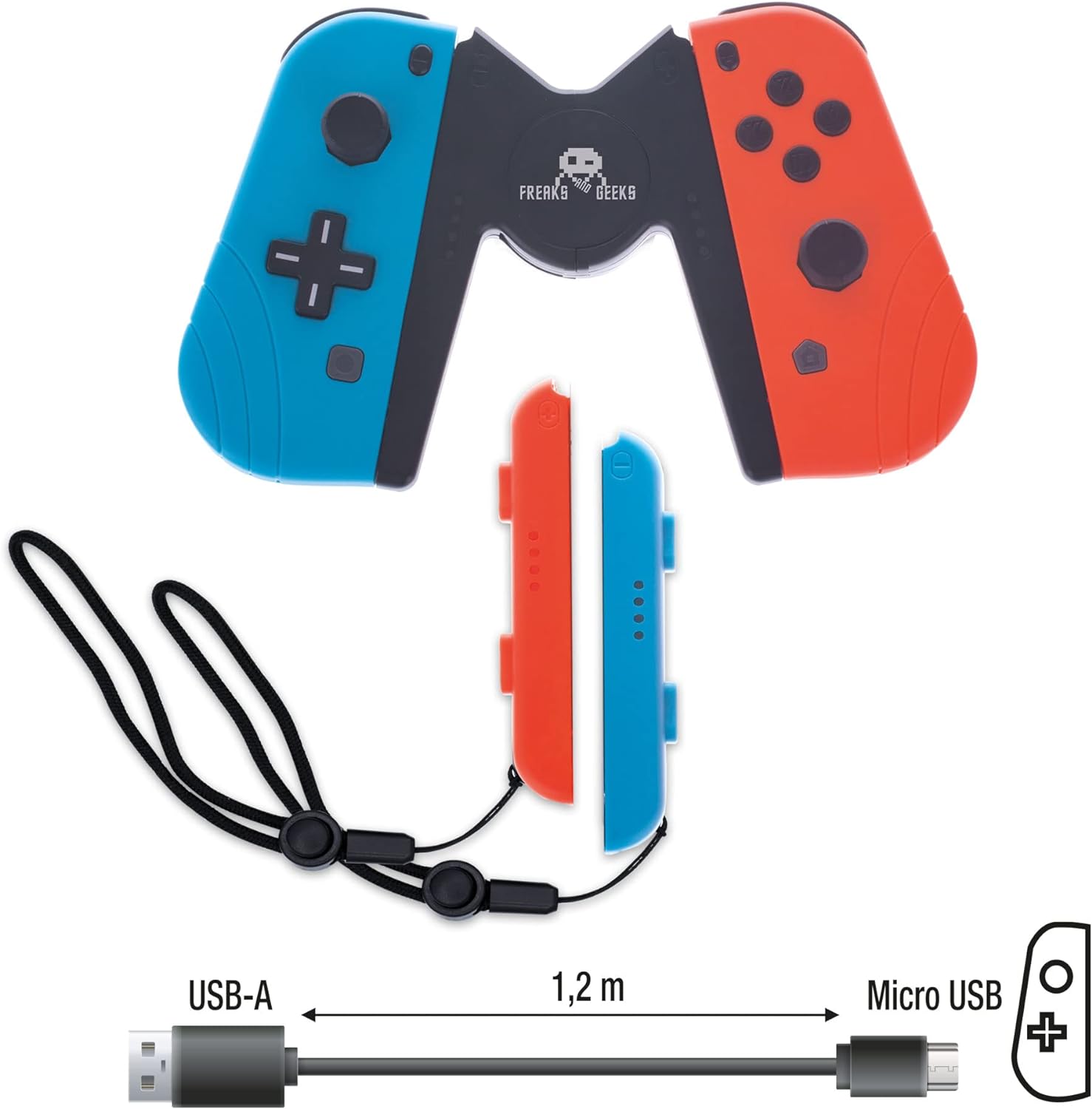FREAKS SWITCH Joy-Con Bluetooth Duo Pro Pack Blu/Rosso V2
