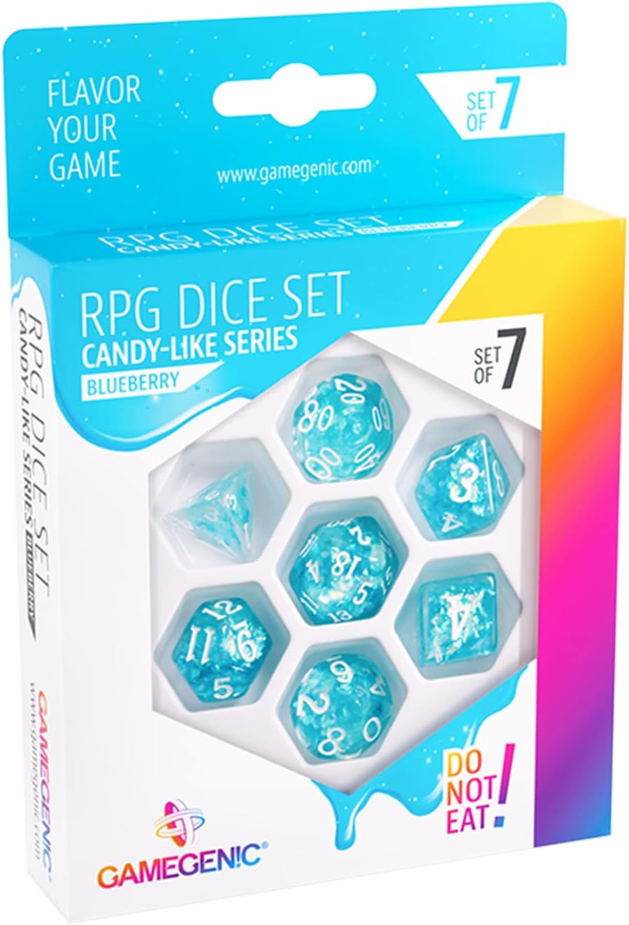 Set de Dados para rol Rasberry (7pcs