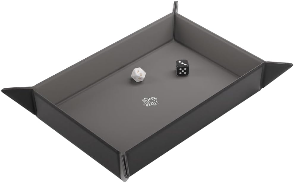 Magnetic Dice Tray Rectangular Black/Gray