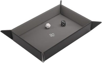 Magnetic Dice Tray Rectangular Black/Gray