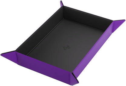 Magnetic Dice Tray - Take Control of Your Roll! Compact and Versatile Dice Tray for Tabletop Games and Board Games, Rectangular Shape, Black/Purple Color, Made by Gamegenic