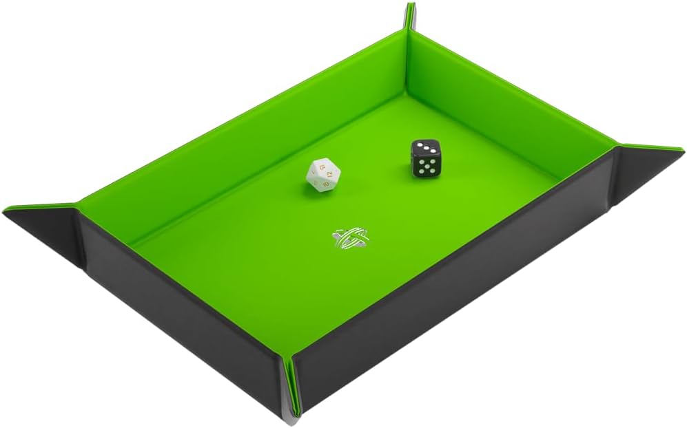 Magnetic Dice Tray Rectangular Black/Green