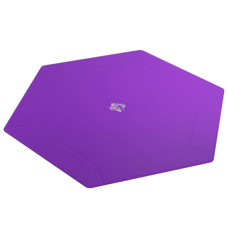 Magnetic Dice Tray - Take Control of Your Roll! Compact and Versatile Dice Tray for Tabletop Games and Board Games, Hexagonal Shape, Black/Purple Color, Made by Gamegenic