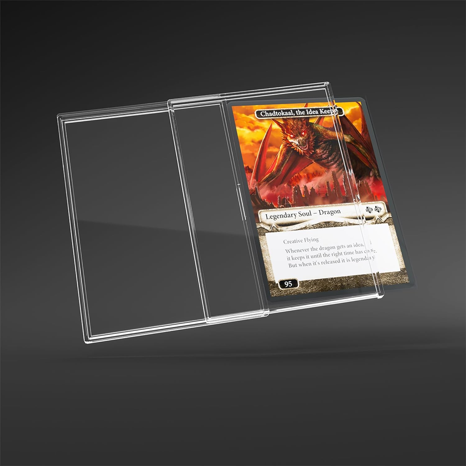Slide Card Cases - Premium Hard-Shell Card Holders with Innovative Slide-Lock Mechanism (12 Pack), Designed for Standard Sized Trading Cards, Great for LCGs and TCGS, Made by Gamegenic