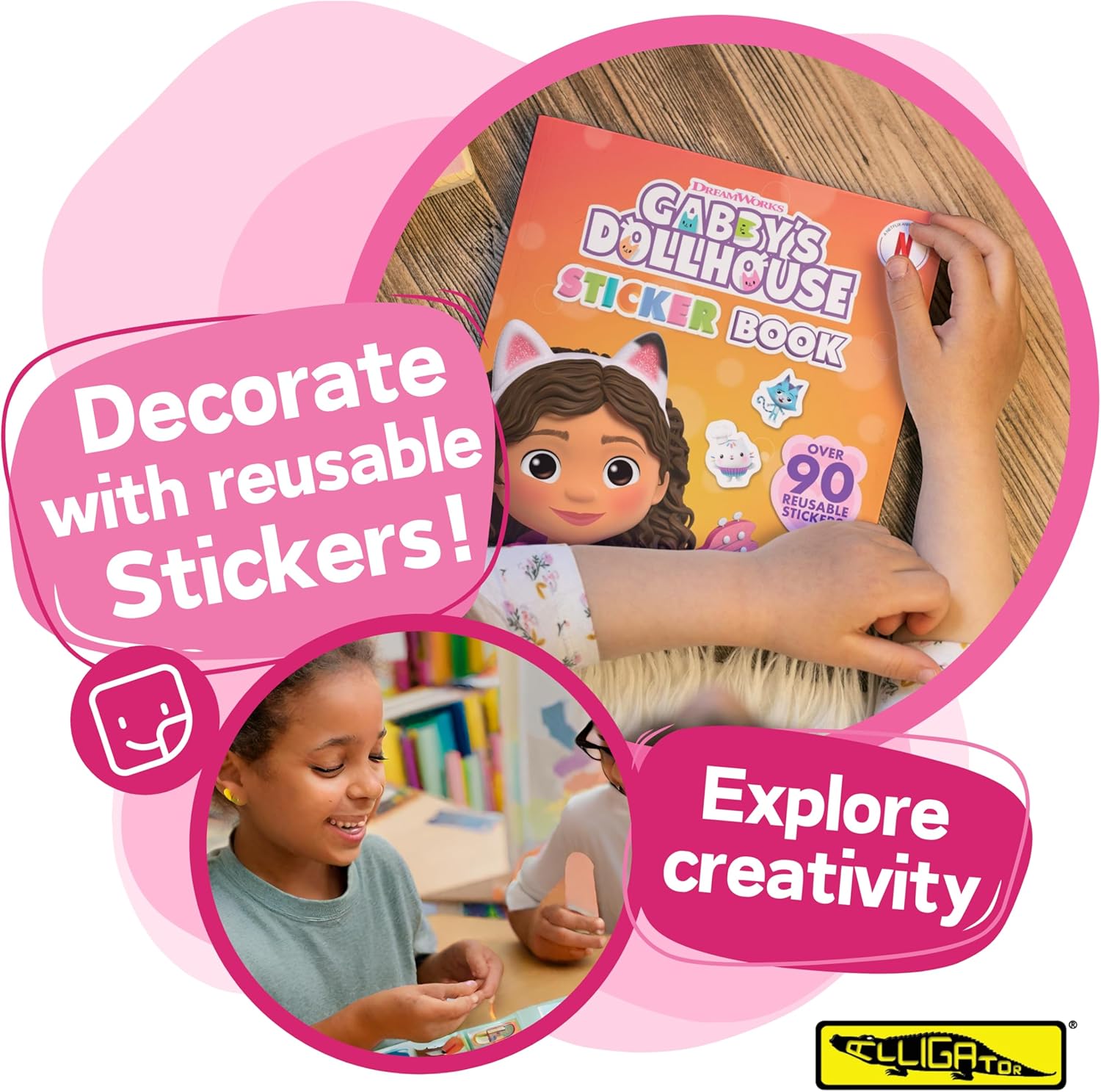 ALLIGATOR 3541/GDSB Gabby's Dollhouse Sticker Book, Multicolour
