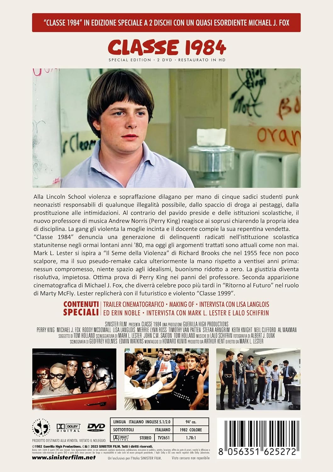 Classe 1984 Special Edition 2 Dvd Restaurato In Hd