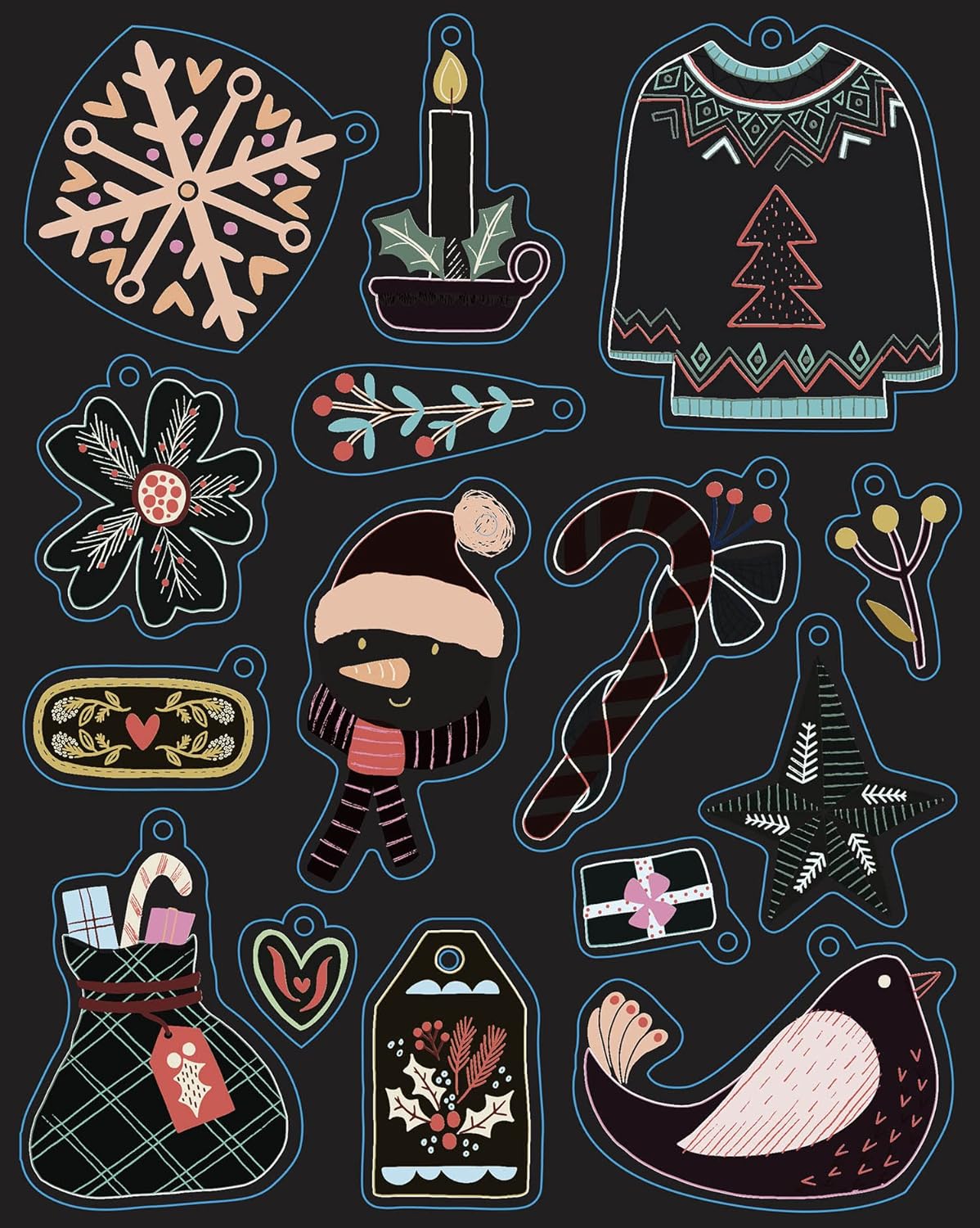 MES JOLIES DÉCORATIONS À PAILLETER ET À GRATTER - HIVER MAGIQUE
