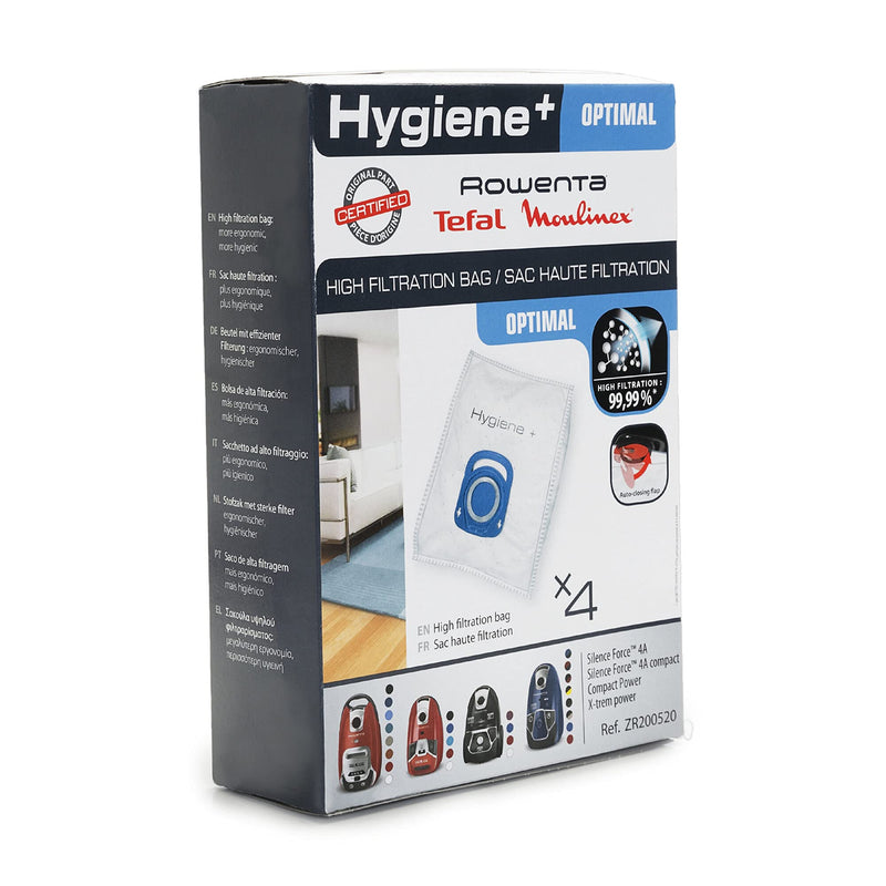 Replacement Bag For Vacuum Cleaner Sil.Ex Rowenta, Tefal Hygiene + 19,5 X 27,5 Cm (5 Units)