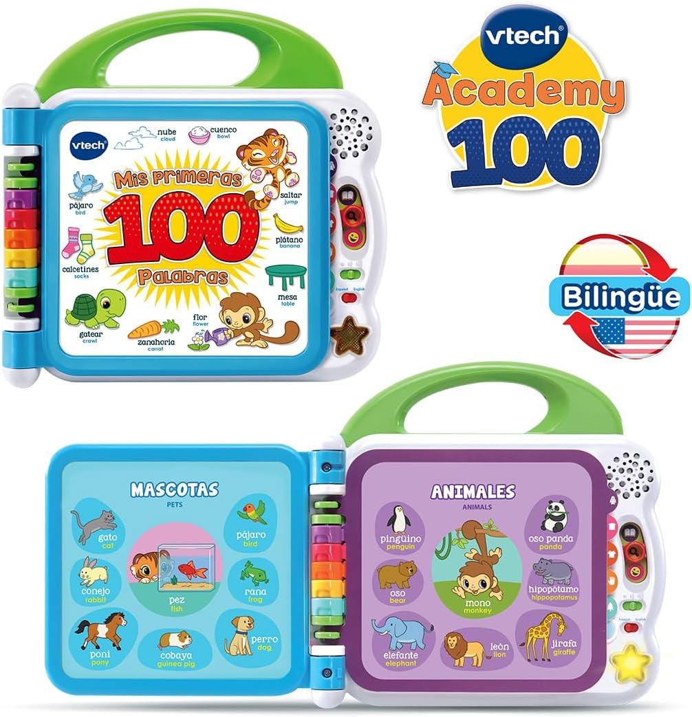 VTech 3480-601547 My First 100 Bilingual Words