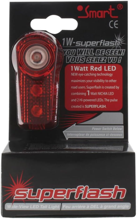 Smart 221511 Superflash 1 W Flashing Light - Red