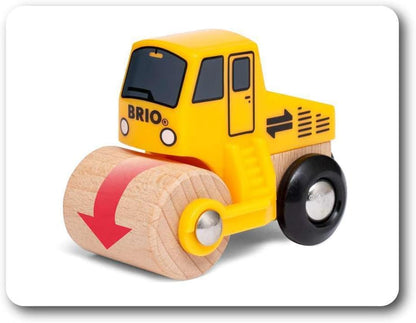BRIO World Construction Vehicles for Kids Age 3 Years Up - Wooden Railway Train Set Add On Accessories