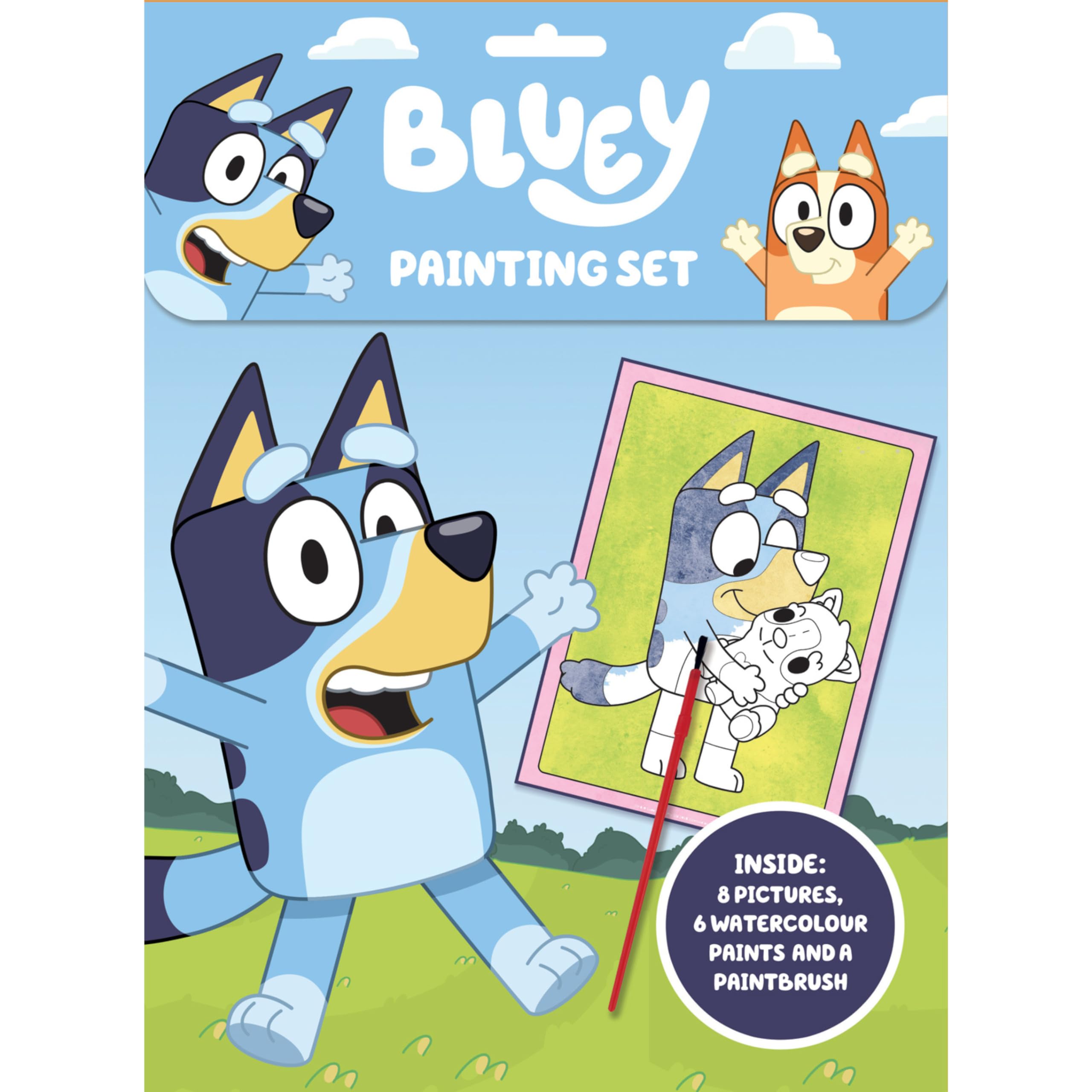 ALLIGATOR - Bluey Painting Set, Watercolour Paint Set, Kids Painting SetBluey Gifts, Bluey Activities