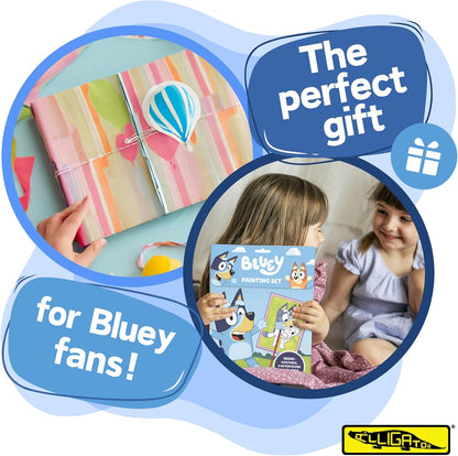 ALLIGATOR - Bluey Painting Set, Watercolour Paint Set, Kids Painting SetBluey Gifts, Bluey Activities