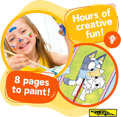 ALLIGATOR - Bluey Painting Set, Watercolour Paint Set, Kids Painting SetBluey Gifts, Bluey Activities