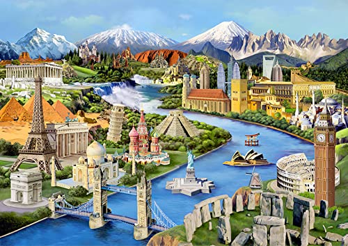 World Landmarks Wooden Puzzle 505 Pieces