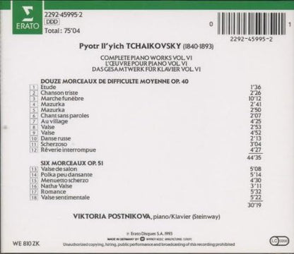 Complete Piano Works Vol. Vi - Piano Pices Op. 40 & Op. 51