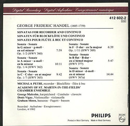 Recorder Sonatas 1-6