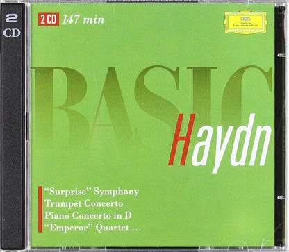 Basic Haydn (Surprise Sym., Trumpet Conc.,Piano Conc.in D, Emperor Quartet, Military Sym.