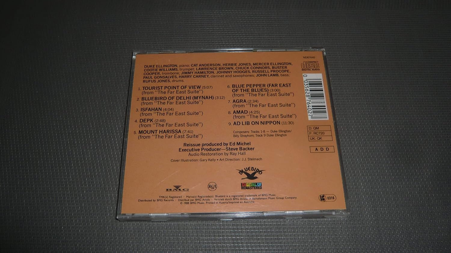 FAR EAST SUITE CD UK ISSUE PRESSED IN AUSTRIA BLUEBIRD 1988