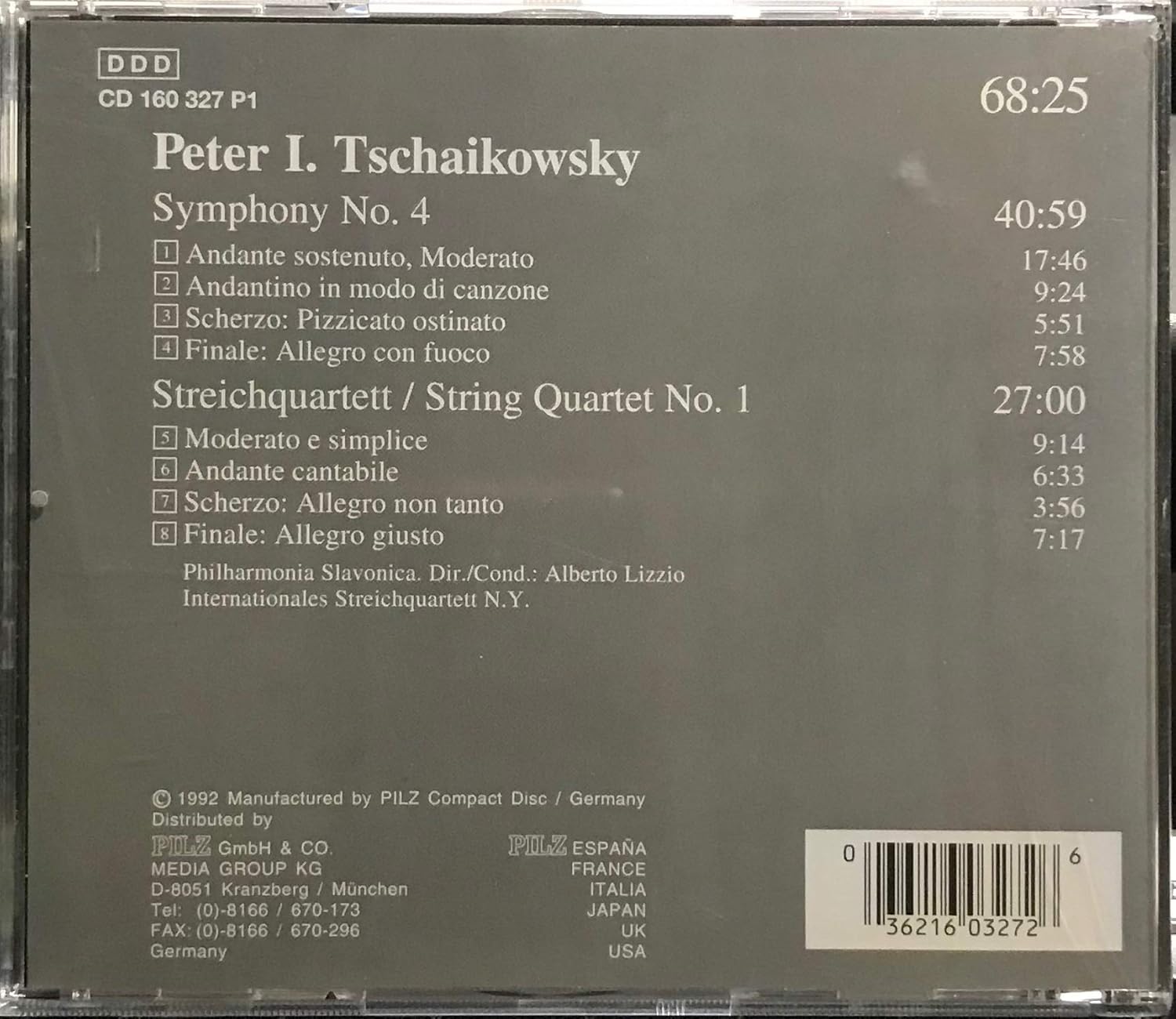 Symphony No. 4 / String Quartet No. 1