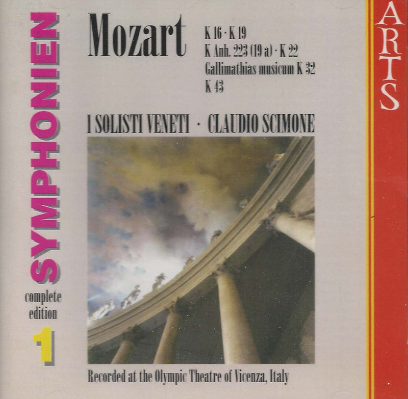 Symphonies K 16 - K 19 - K Anh. 223 (19A) - K 22 - Gallimathias Musicum K 32 -
