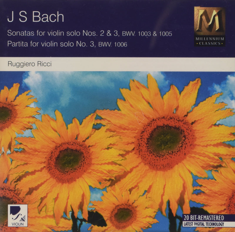 Sonatas For Violin Solo Nos. 2 & 3 Bwv 1003 & 1005 / Partita For Violin Solo No