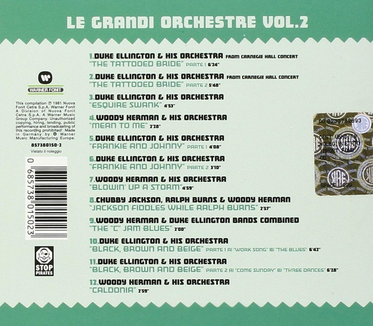 Le Grandi Orchestre Vol. 2 - Gli Anni D`Oro Della Musica Americana