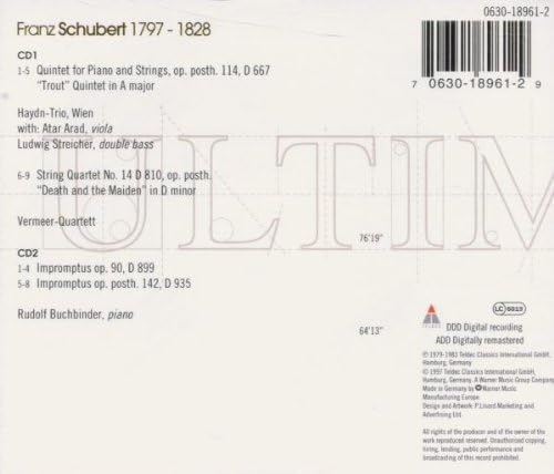 Franz Schubert - Trout Quintet/String Quartet No. 14/Impromptus