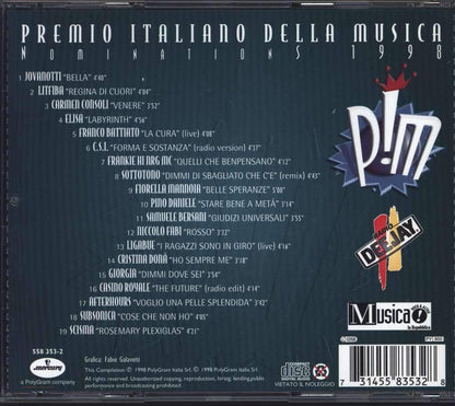 19 Tit-19 Artistes(jovanotti-Litfiba-Battiato Etc