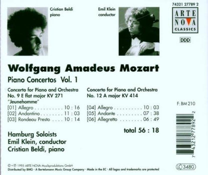 Piano Concertos Vol. 1 : Concerto For Piano And Orchestra No. 9 E Flat Major Kv