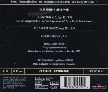 Symphony No. 2 Opus 16 `` The Four Temperaments`` / Clarinet Concerto Opus 57 /