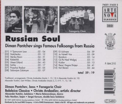 Russian Soul - Diman Pantchev Sings Famous Folksongs From Russia