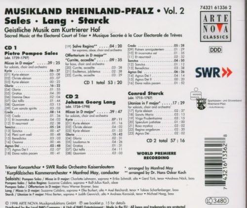 Sacred Music Of The Electoral Court Of Trier