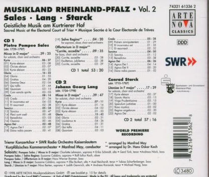 Sacred Music Of The Electoral Court Of Trier
