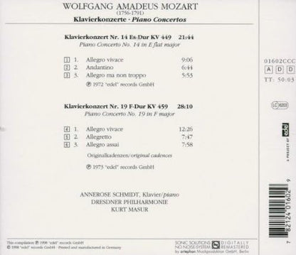 Mozart,W.A.:Klavierkozerte Nr.14Kv+19F-D
