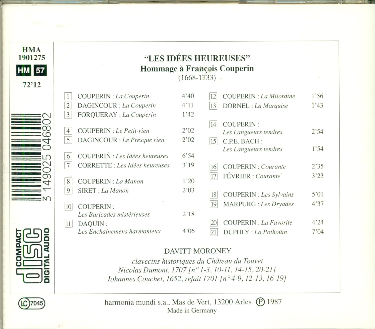 Les Idees Heureuses - Hommage A Francois Couperin