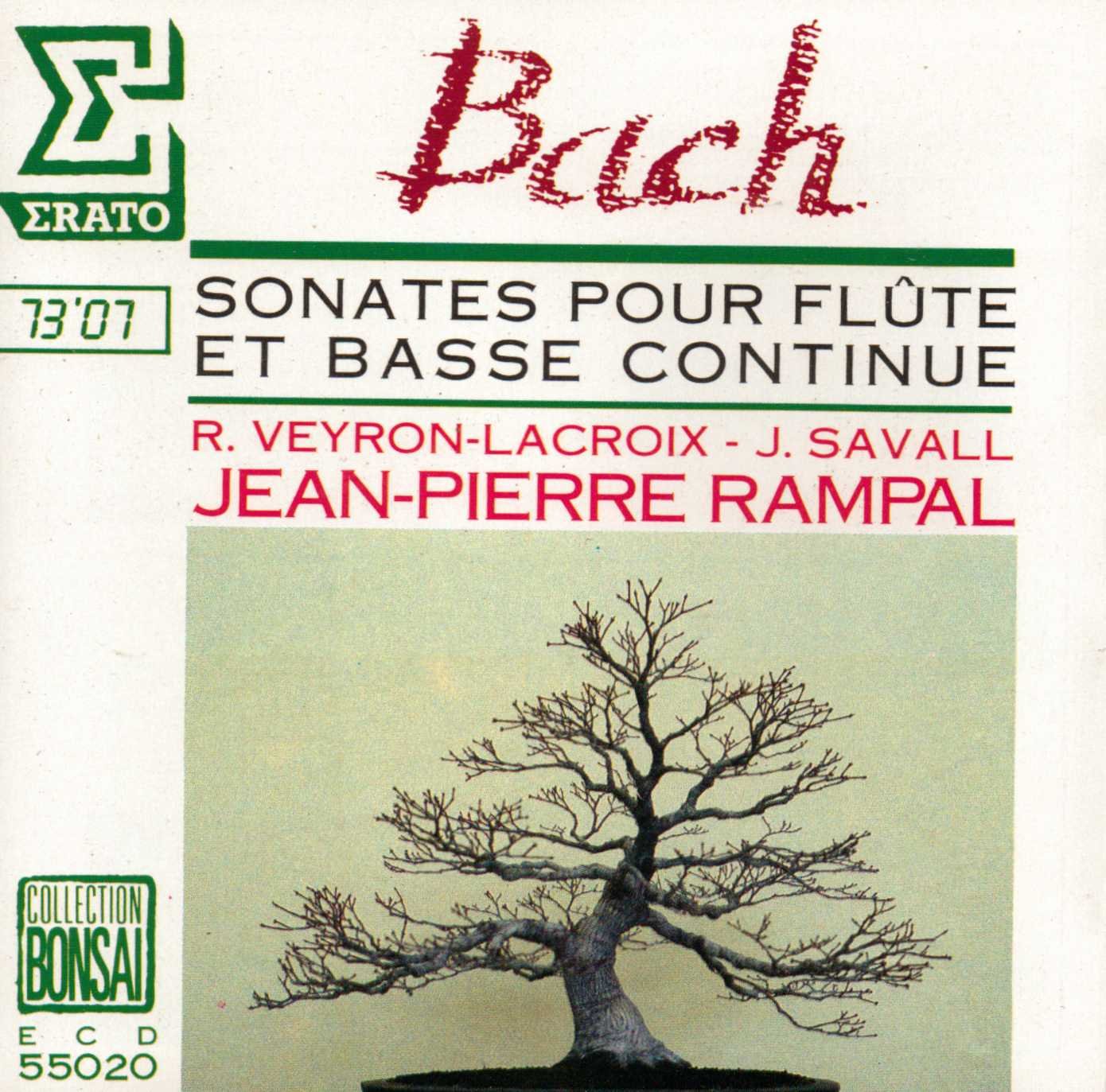 Bach: Sonates Pour Flute et Basse Continue