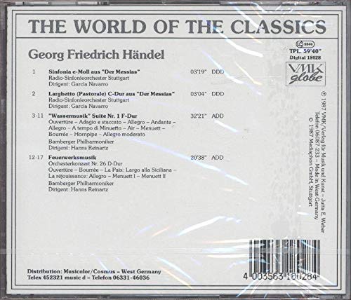Sinfonia E-Moll Aus ``Der Messias`` / Larghetto (Pastorale) C-Dur Aus ``Der Mes